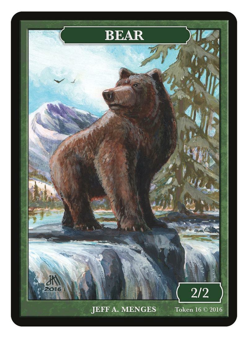 Bear 2/2 Token by Magic Artist Jeff A. Menges MTG Magic Givememana