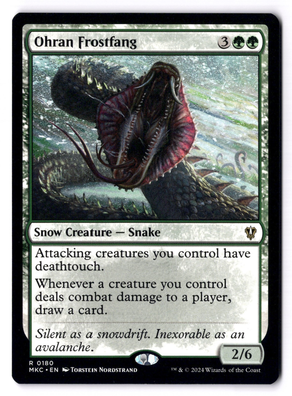 Ohran Frostfang NM* Commander: Murders Karlov Manor ENGLISH 0180 mtg -UnltdCards