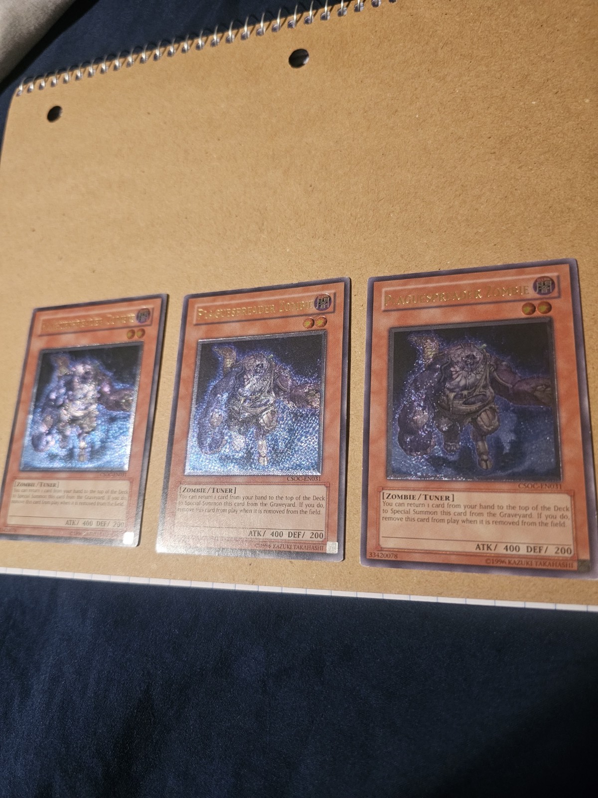Yu-Gi-Oh! Plaguespreader Zombie CSOC-EN031 Ultimate Rare Unlimited Edition LP 3X