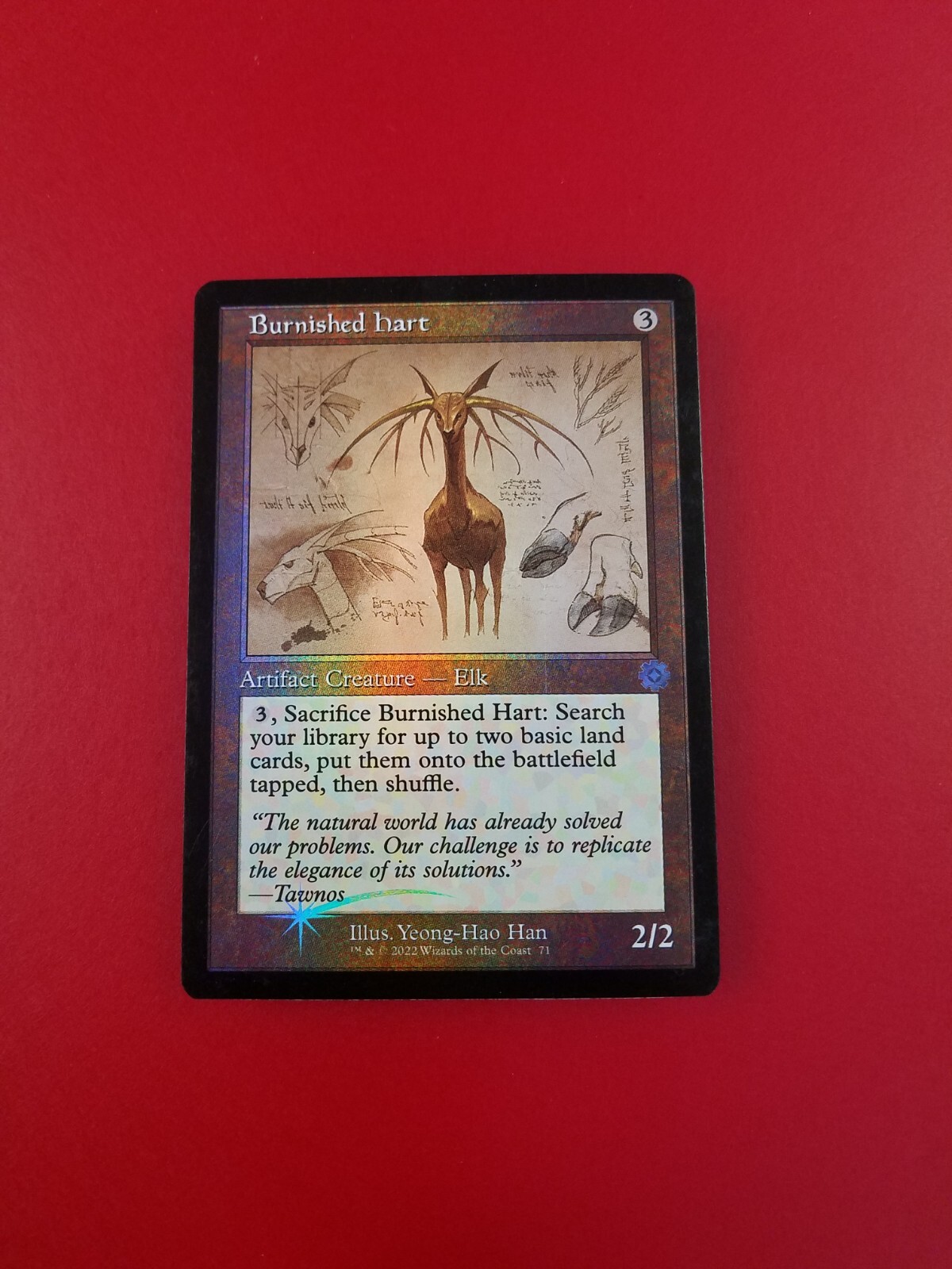 1x Burnished Hart | FOIL Schematics | The Brothers’ War | MTG Magic Cards