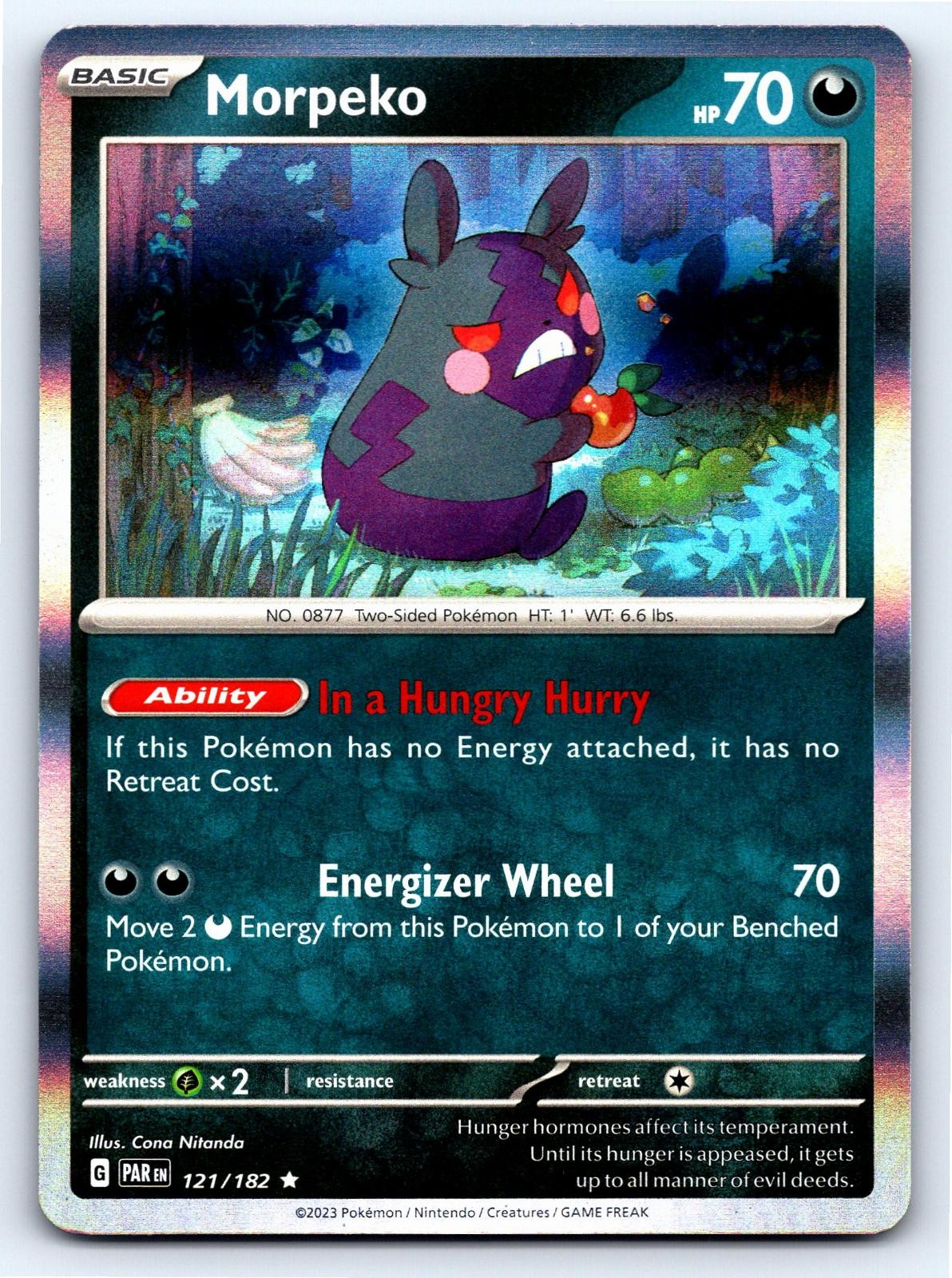 Morpeko 121/182 Rare Paradox Rift Pokemon Near Mint