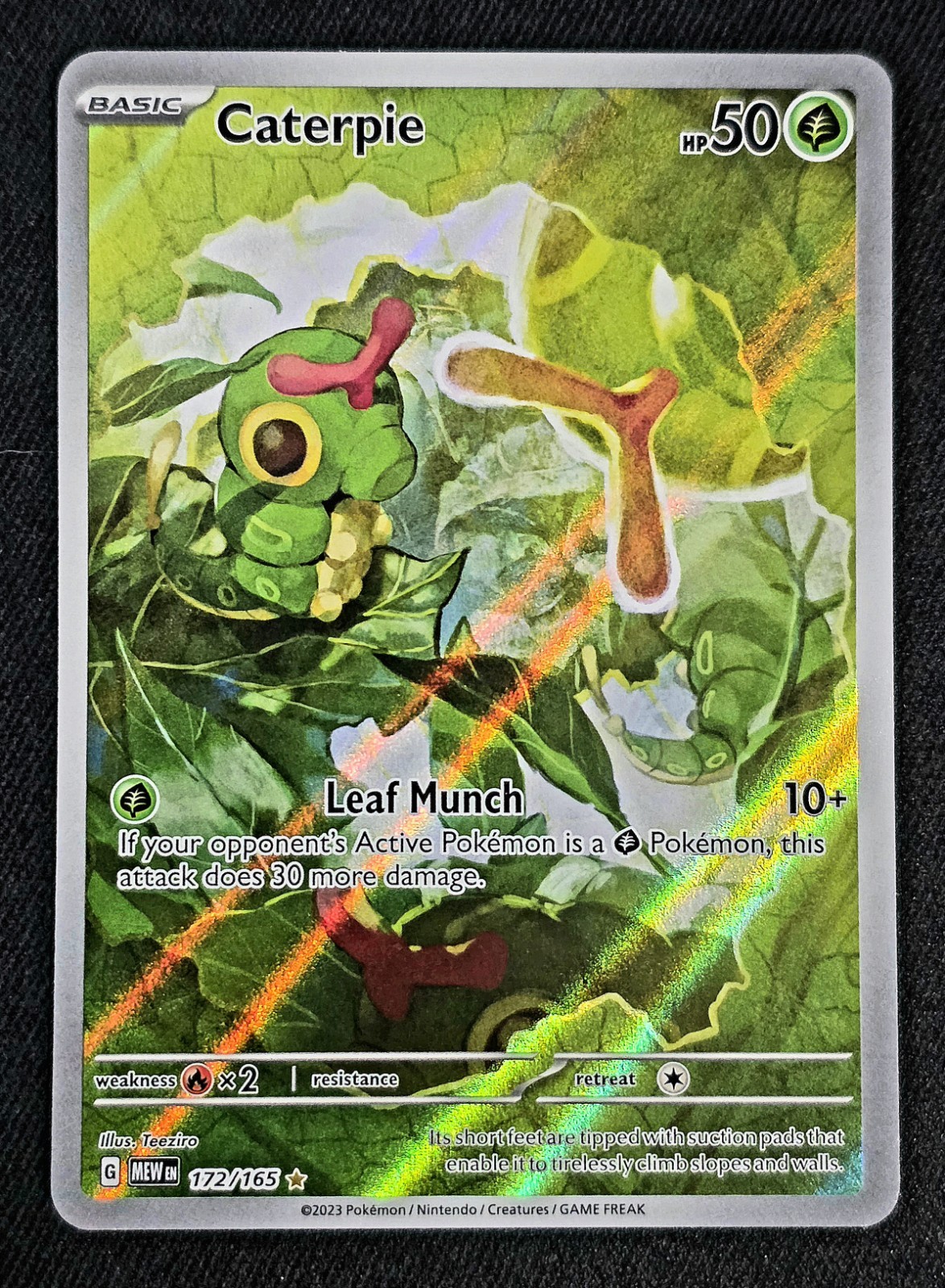 Caterpie 172/165 Sv: Scarlet & Violet 151 Holo