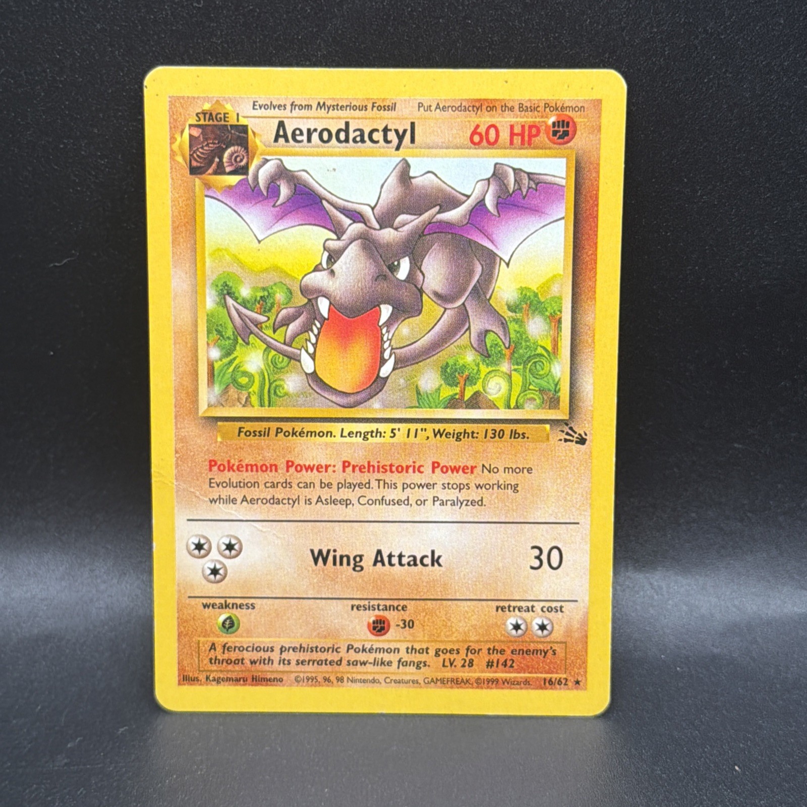 Aerodactyl (16) Rare Fossil Unlimited 16/62