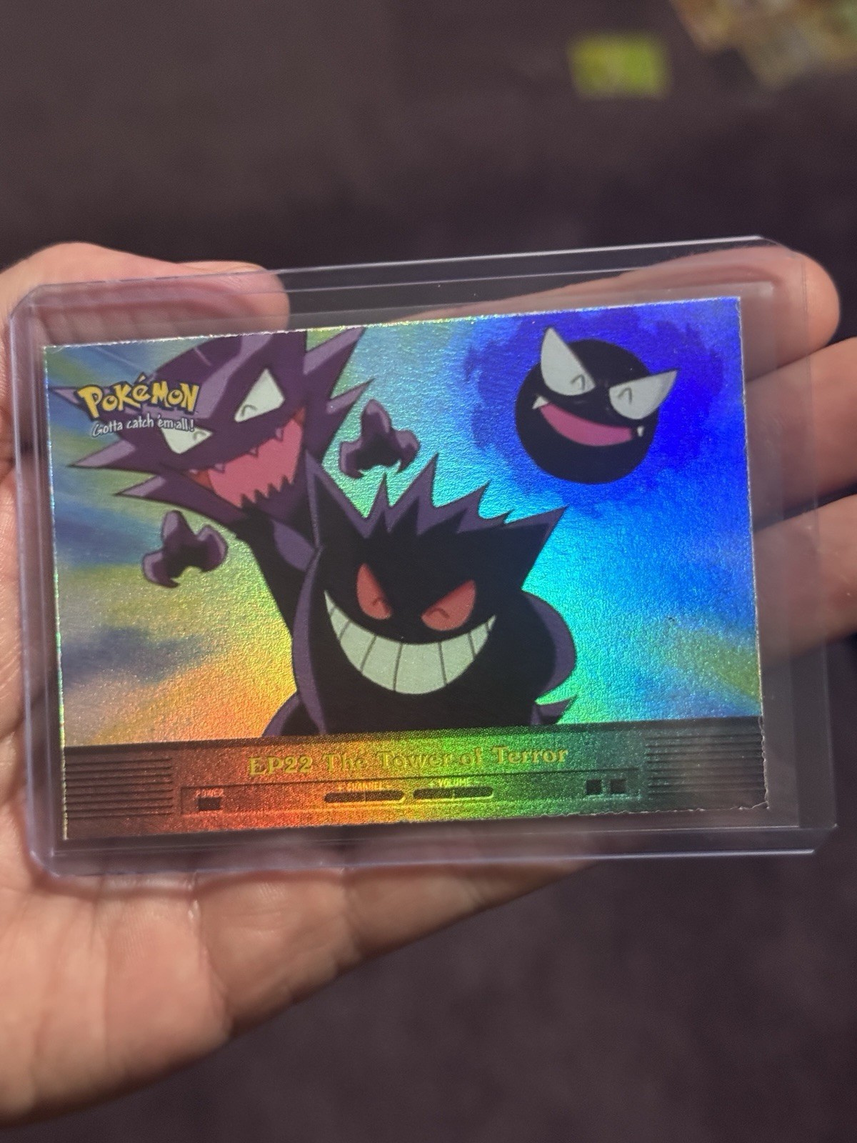 Ep22 The Tower of Terror – Gengar – Pokémon – Topps – Blue Label – Rainbow Foil