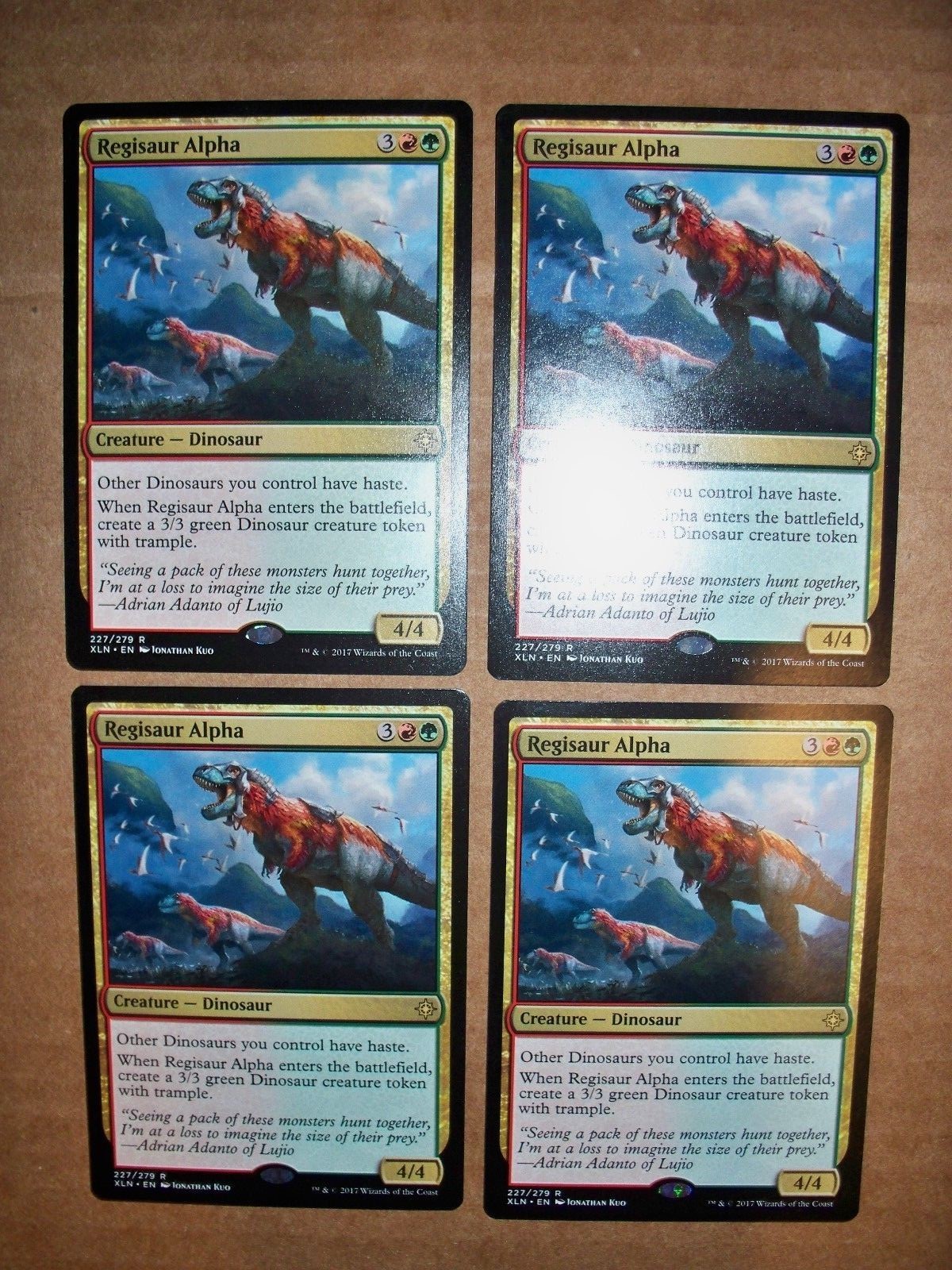 MTG Magic 4x Regisaur Alpha Explorers of Ixalan NM/M