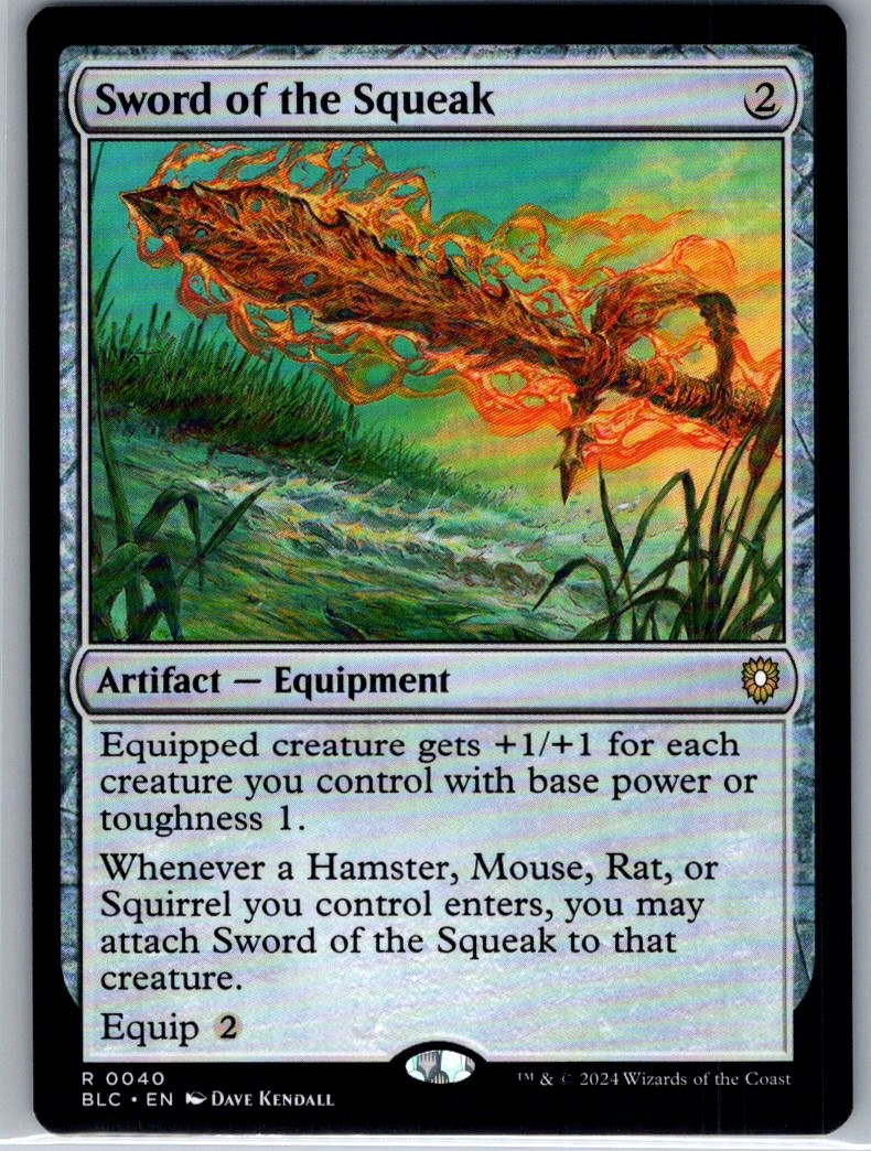 Sword of the Squeak – 40 – Commander: Bloomburrow – MTG – NM – B2G1