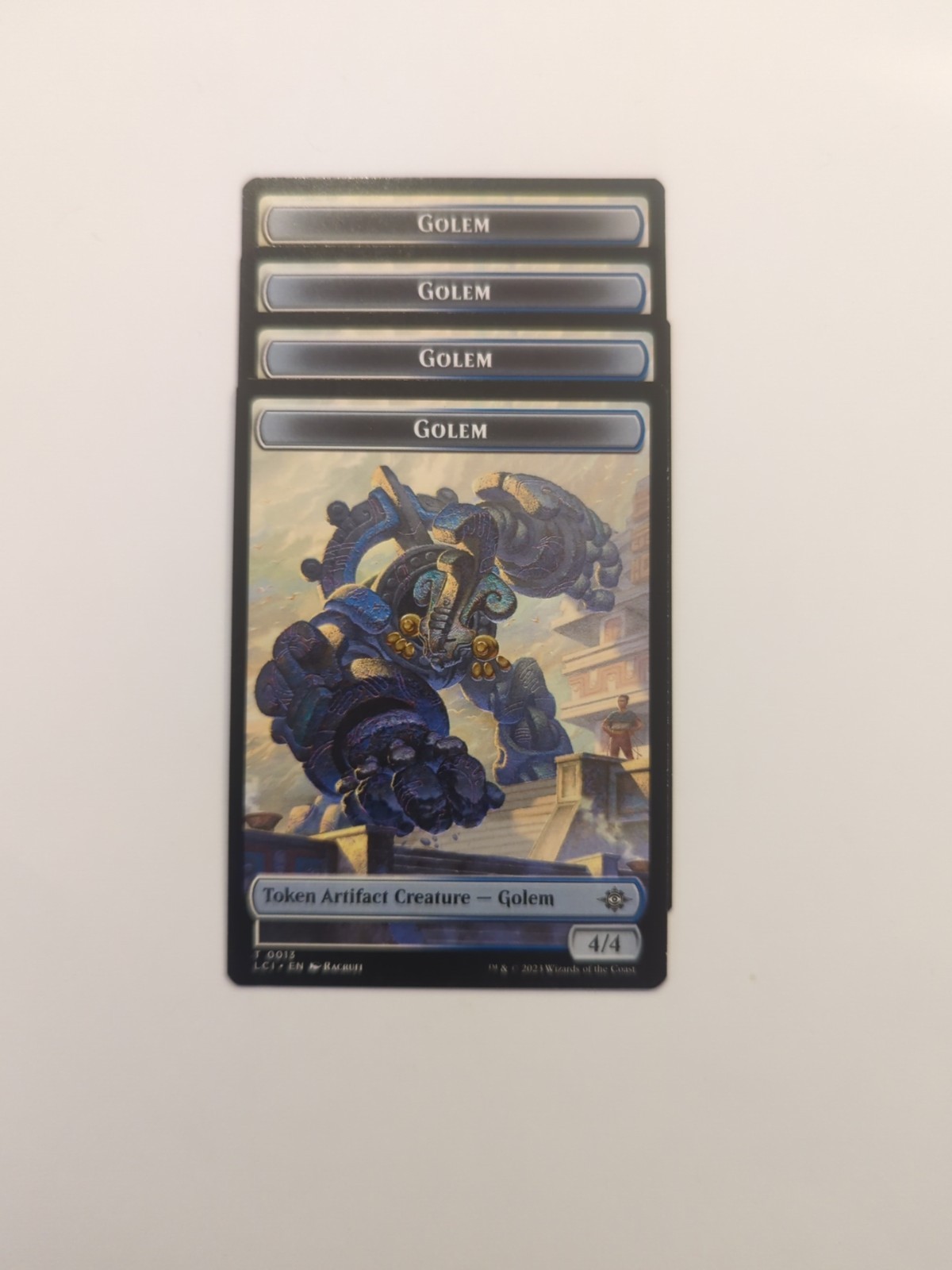 (4) Golem Token (0013) *PLAYSET* The Lost Caverns of Ixalan Regular NM MTG