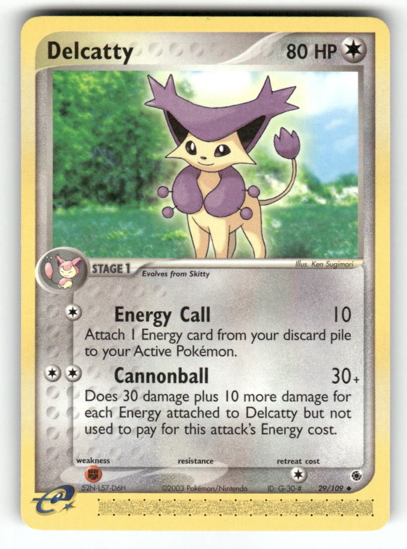 Delcatty 29/109 – UC Ruby & Sapphire Pokemon NM
