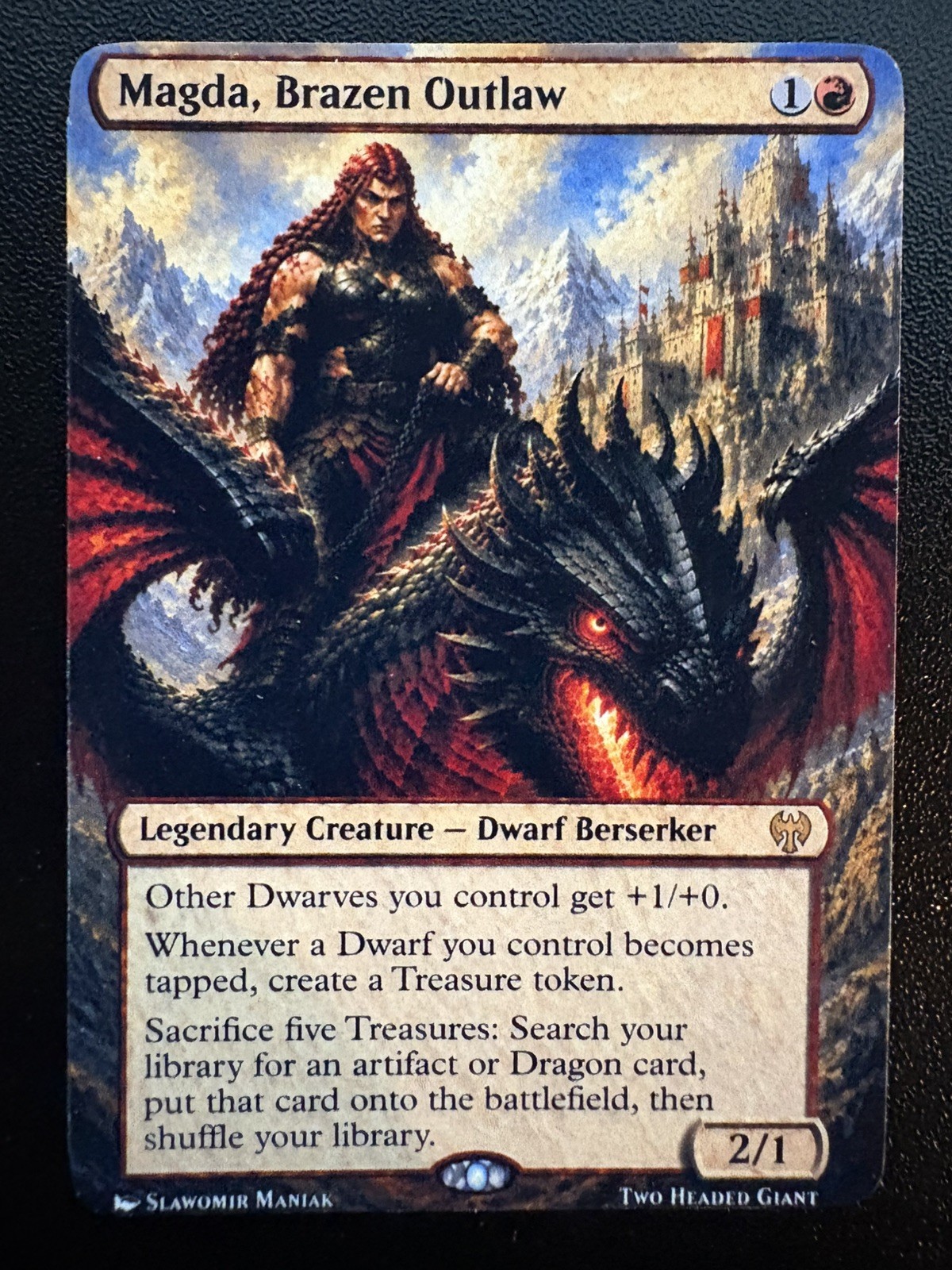MTG Magda, Brazen Outlaw Extended Art Playtest
