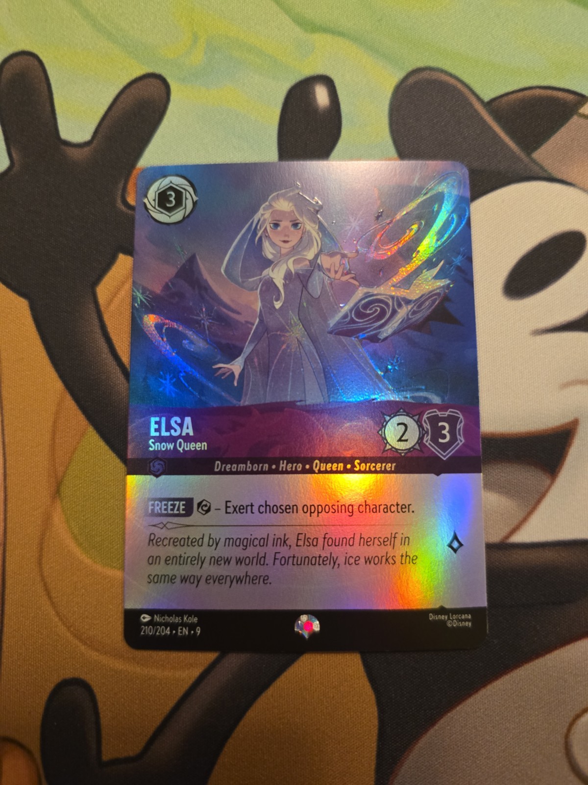 Elsa – Snow Queen (Epic) 210/204 Fabled Epic NM Holo
