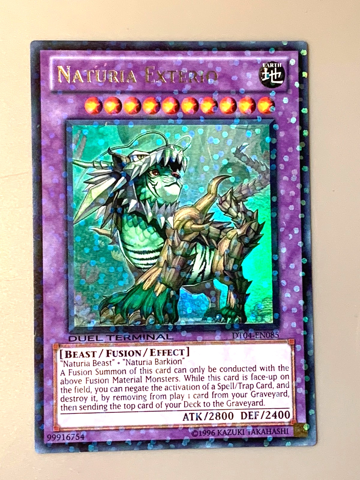 yugioh Naturia Exterio DT04-EN085 Ultra Parallel Rare Near Mint