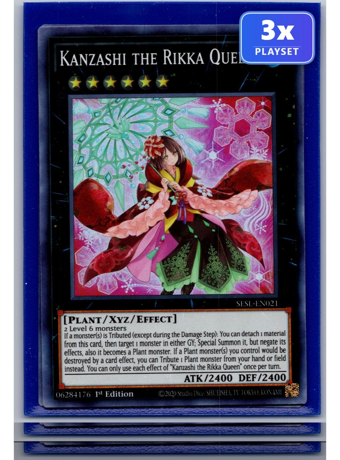 Kanzashi the Rikka Queen SESL-EN021 SR 1st Edition NM 3x