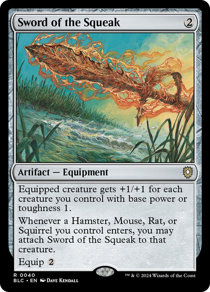 MTG Sword of the Squeak – Bloomburrow Commander #040