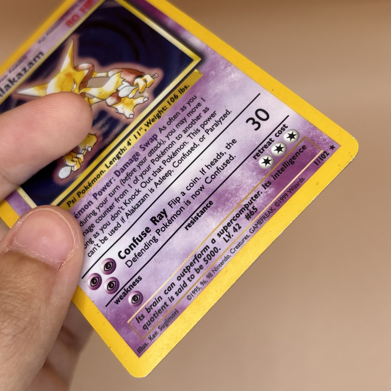 Alakazam 001/102 Base Set Holo HP