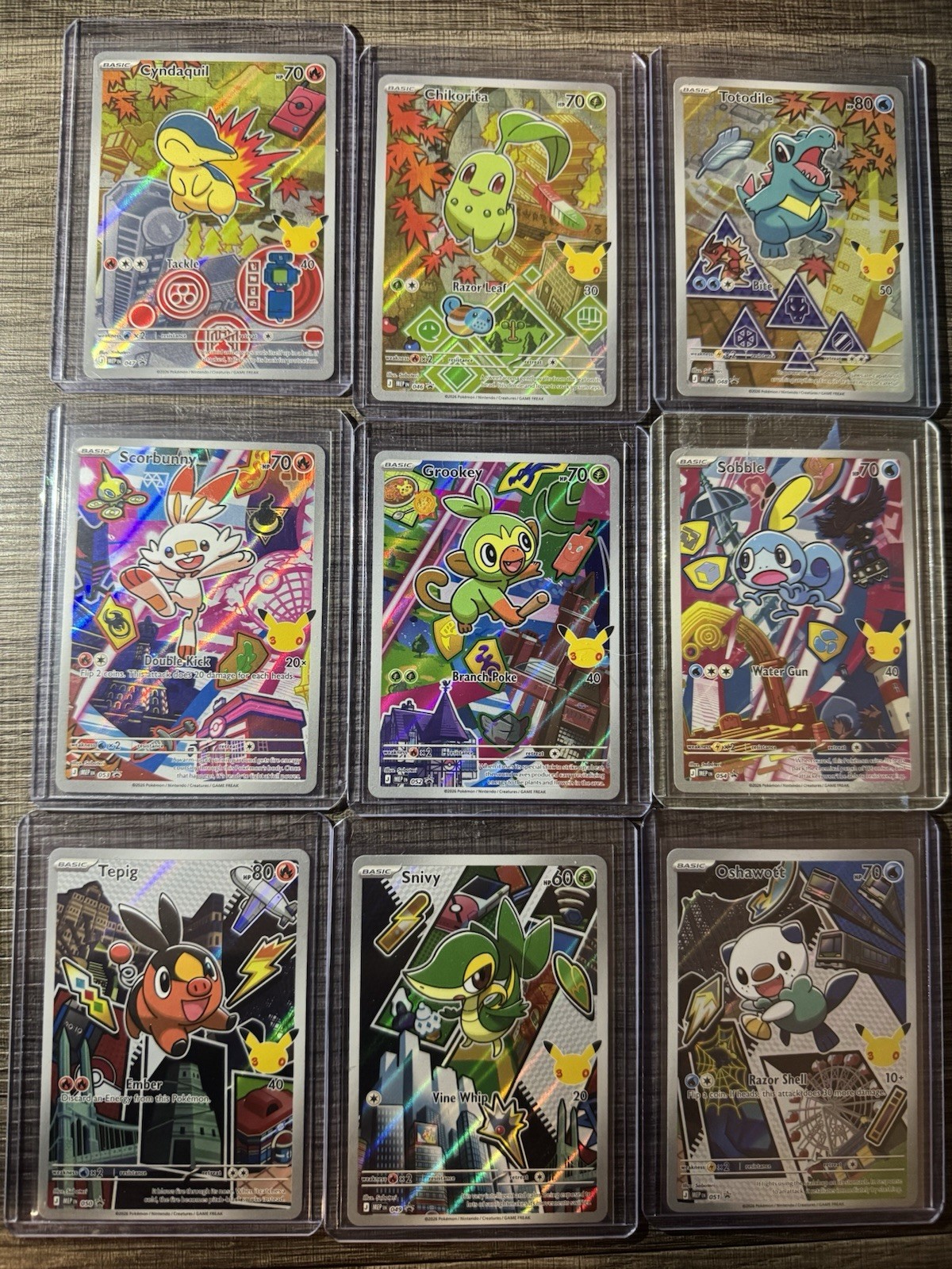 Pokemon TCG: First Partner Illustration Collection Series 2 Full Set (9 Cards)