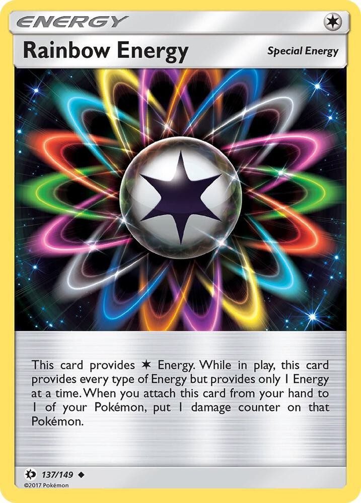 Rainbow Energy Uncommon SM Base Set 137/149 NM