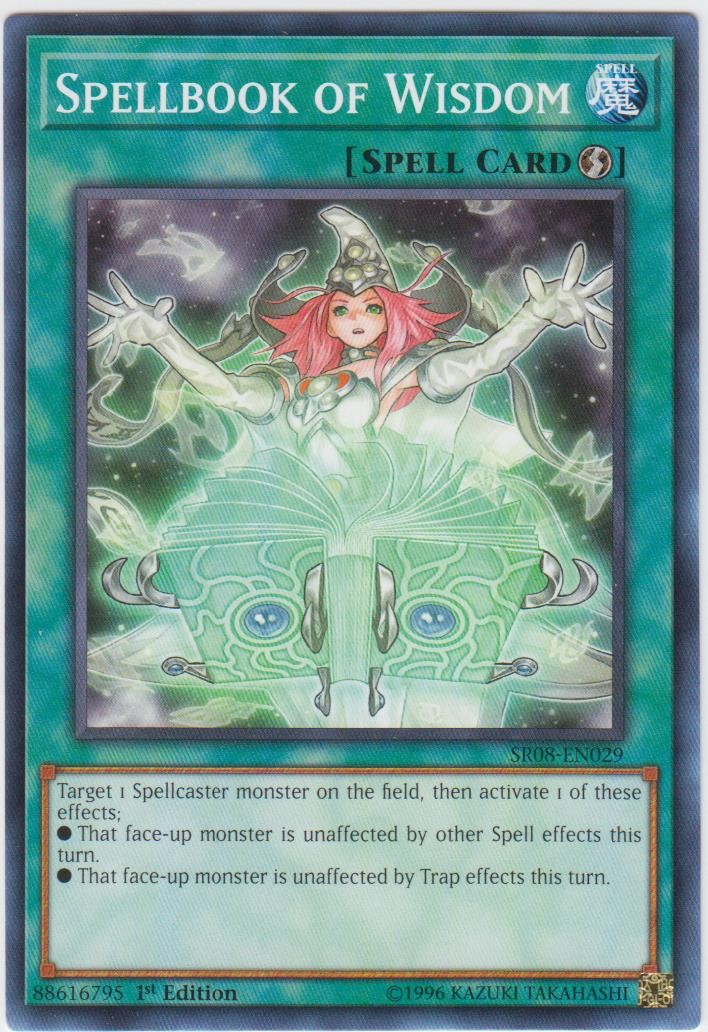 Spellbook of Wisdom – SR08-EN029 – Common – 1st Edition Near Mint, English Yugio