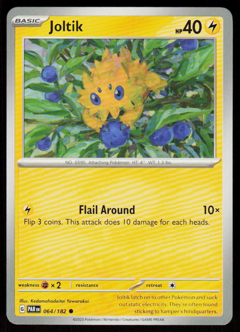 Joltik 064/182 Common Paradox Rift Pokemon Near Mint
