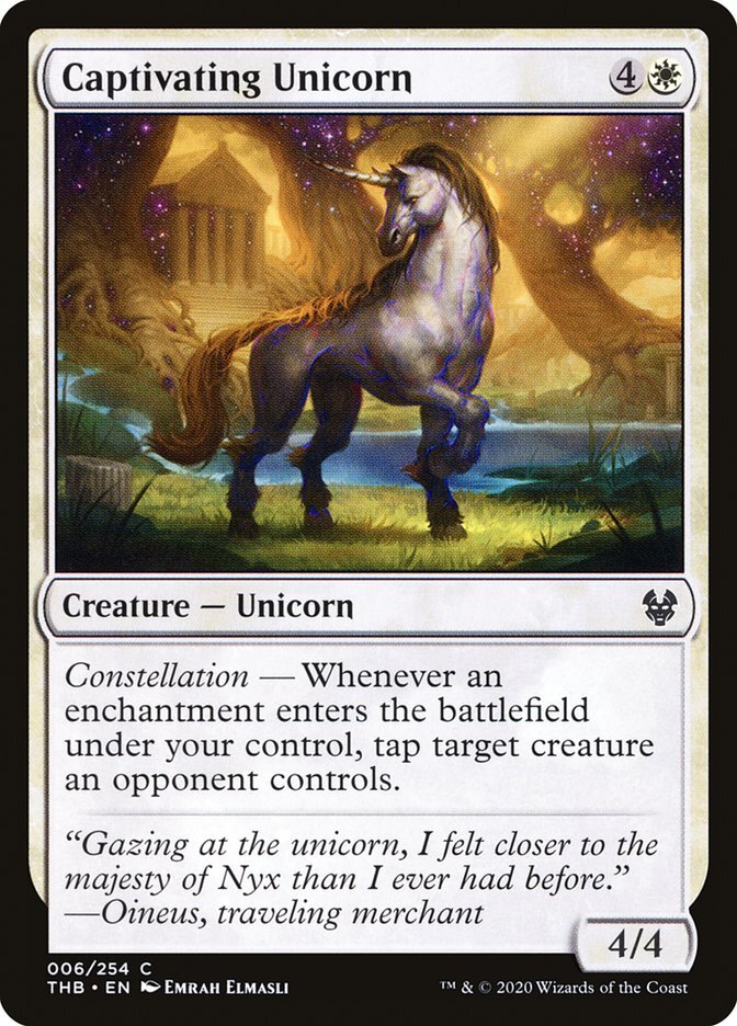 Captivating Unicorn (006) Theros Beyond Death THB MTG Magic