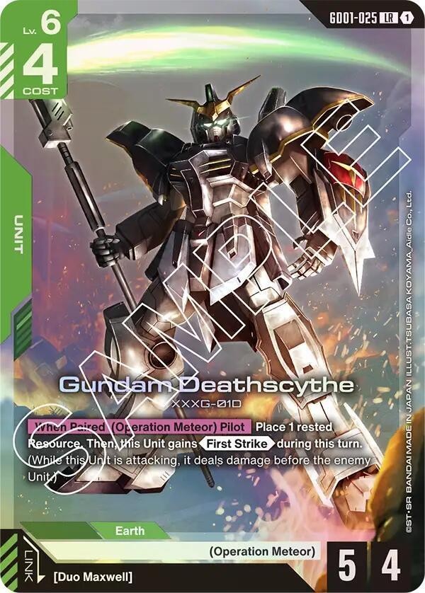 Gundam Deathscythe Foil – GD01-025 NM – Gundam TCG Card Game