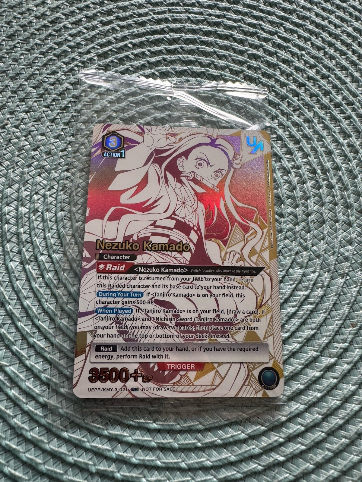 Union Arena Nezuko Kamado UEPR/KMY-3-021 Top 4 Rare Battle Sealed