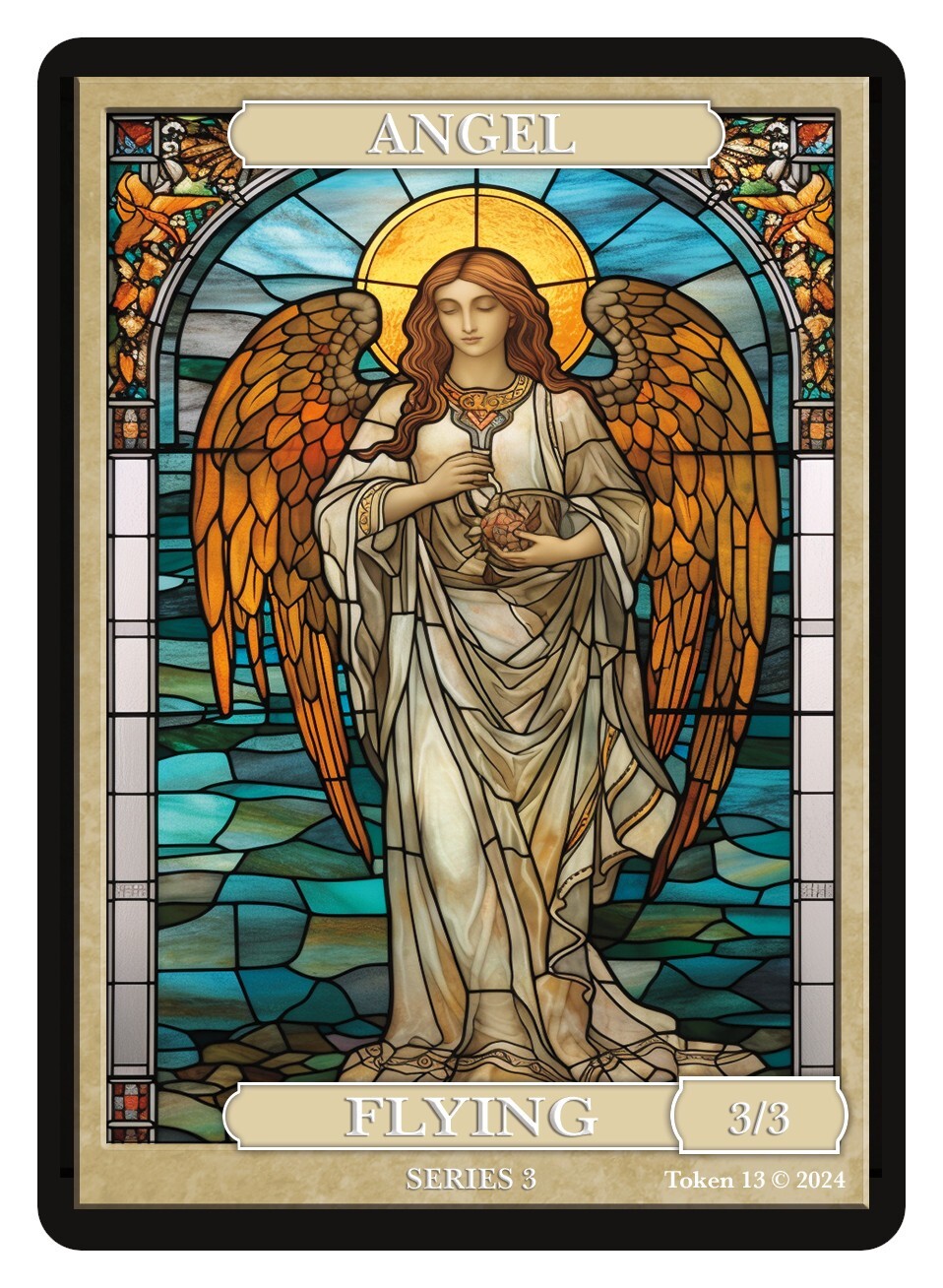 Angel Stained Glass Token Givememana Tokens Magic the Gathering