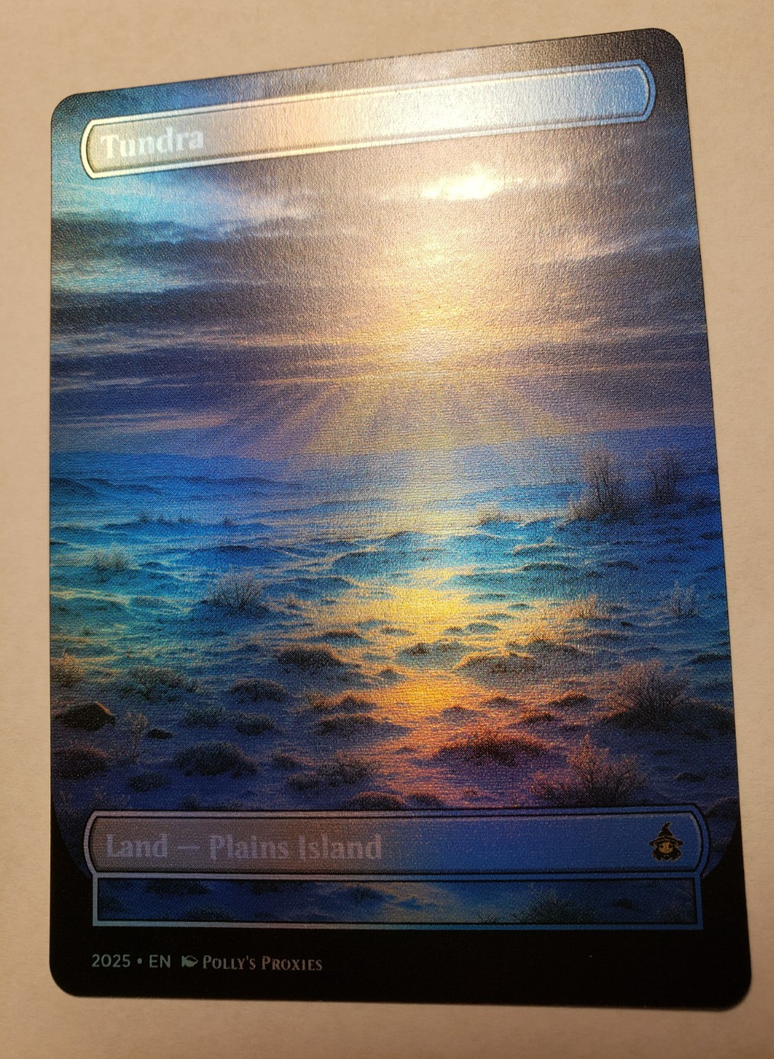 Tundra FOIL PROXY Card (FOIL ERROR) with Custom Fantasy Art Design