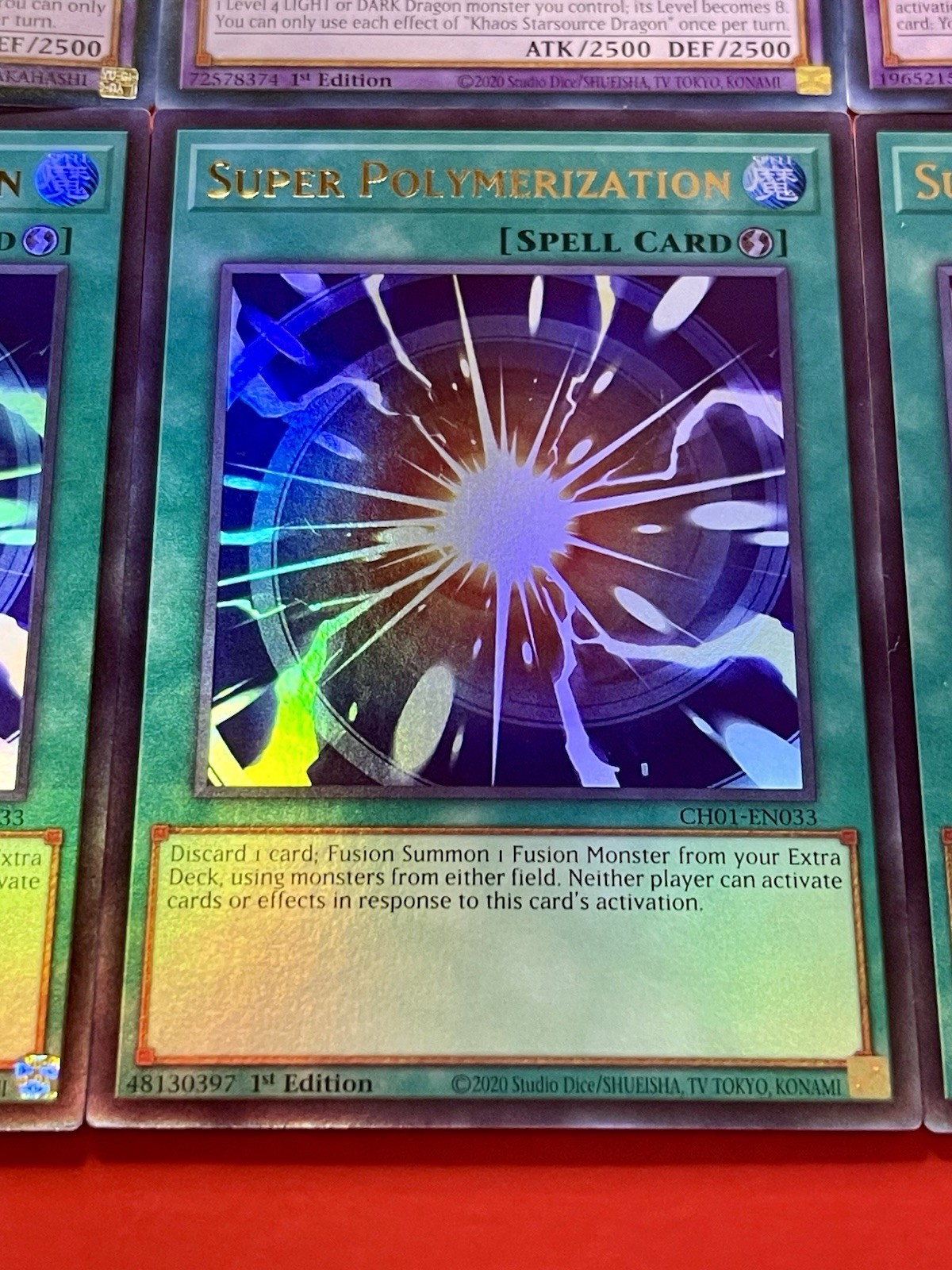3x Super Polymerization + Borreload Furious Dragon + Dragonlord + Khaos |YuGiOh!