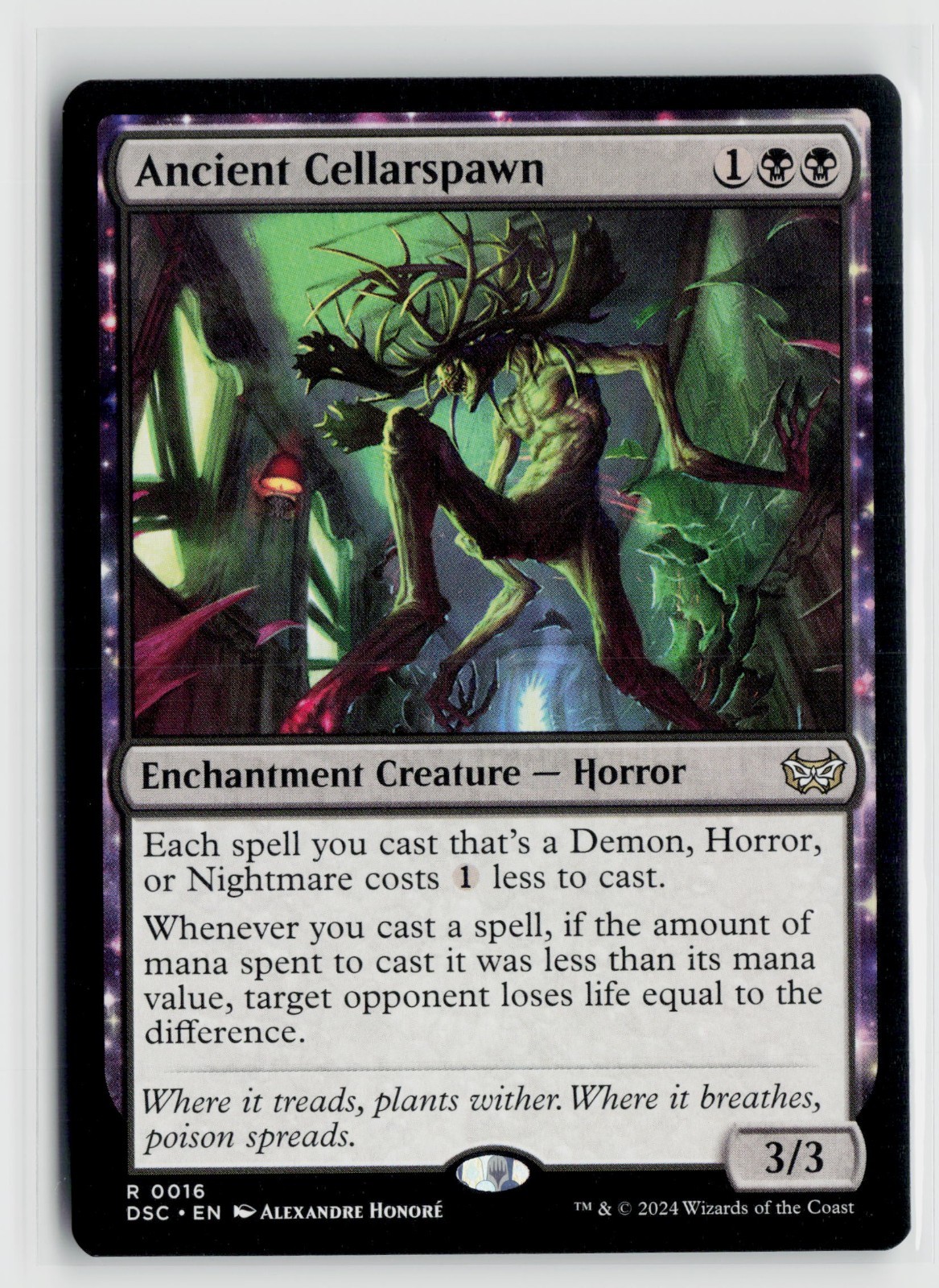 MTG Ancient Cellarspawn x1 NM DSC Duskmourn House Of Horror Commander 0016