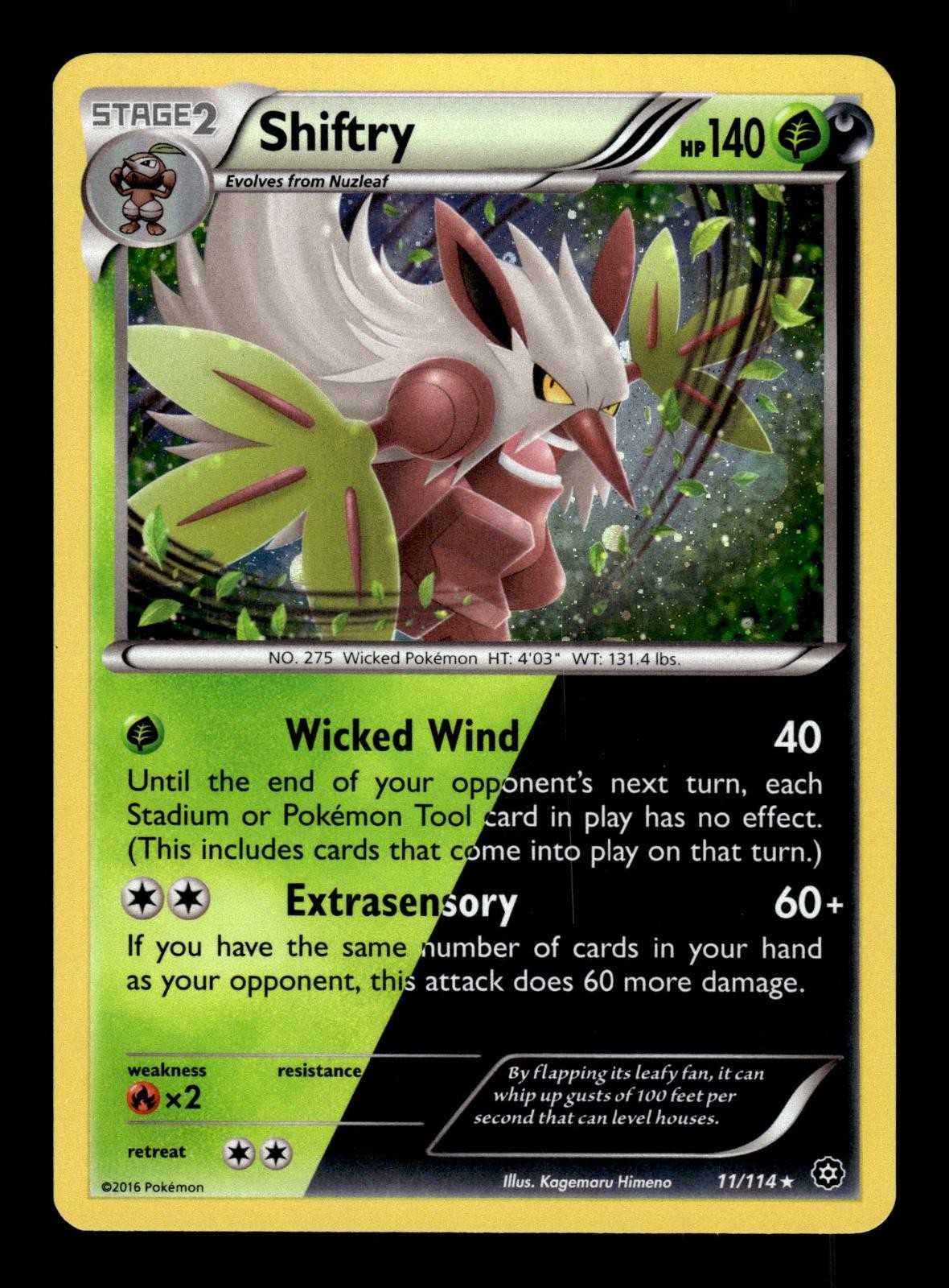 Shiftry 011/114 Cosmos Holo Promo Pokemon Near Mint