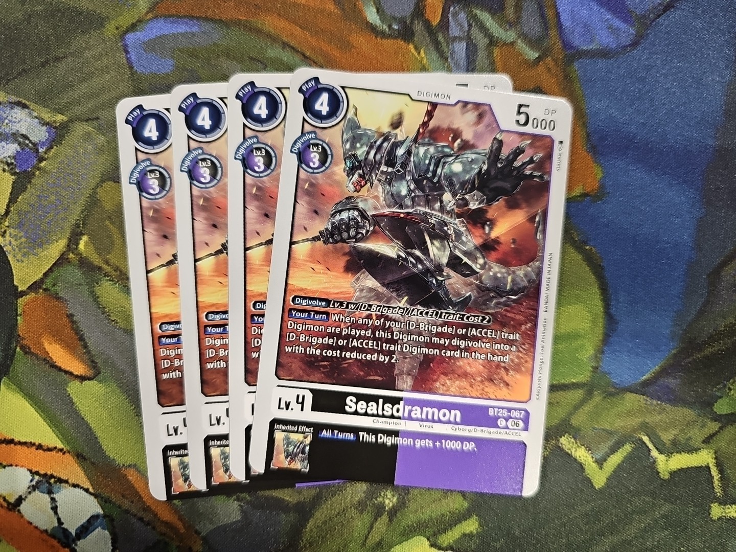 Digimon TCG BT25-067 Dual Revolution Sealsdramon x4 Playset