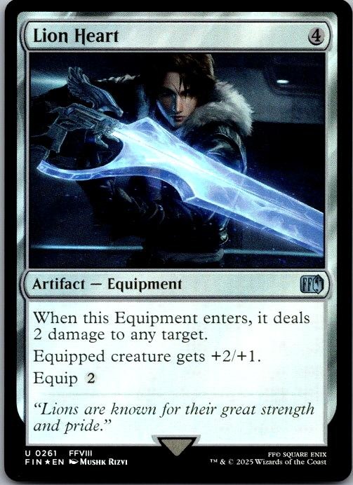 Lion Heart 261 Uncommon FINAL FANTASY Magic: The Gathering Near Mint