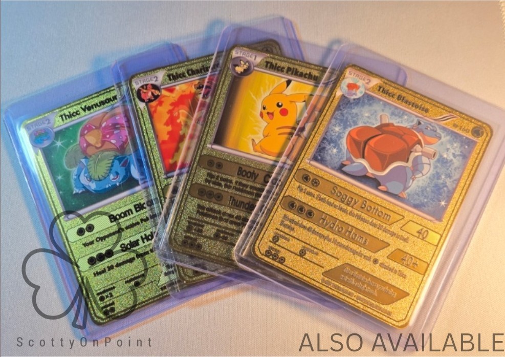 Thicc Charizard Collectible Metal Card For Display Only