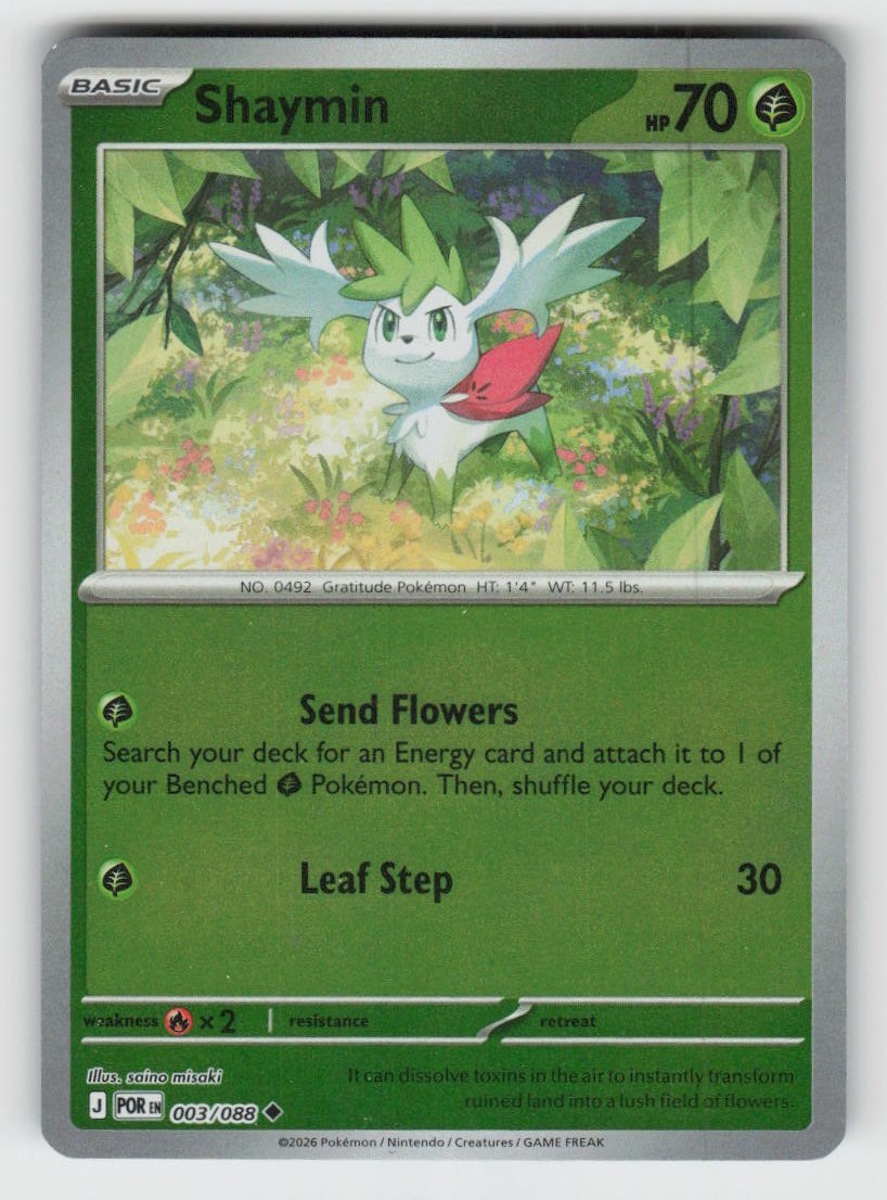 Reverse Holo Shaymin 003/088 ME03: Perfect Order