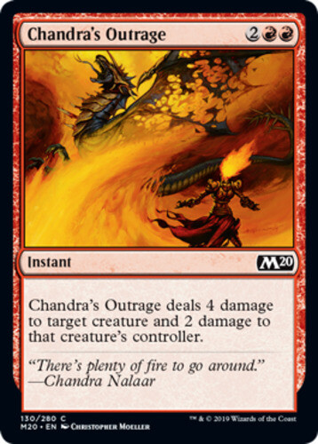 Chandra’s Outrage – Foil x1 – Magic Core Set 2020 – NM-Mint, English – Magic Cor
