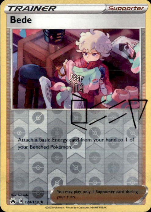 Bede Reverse Holo Holo Rare SWSH: Crown Zenith 124/159 NM You Iribi 2023