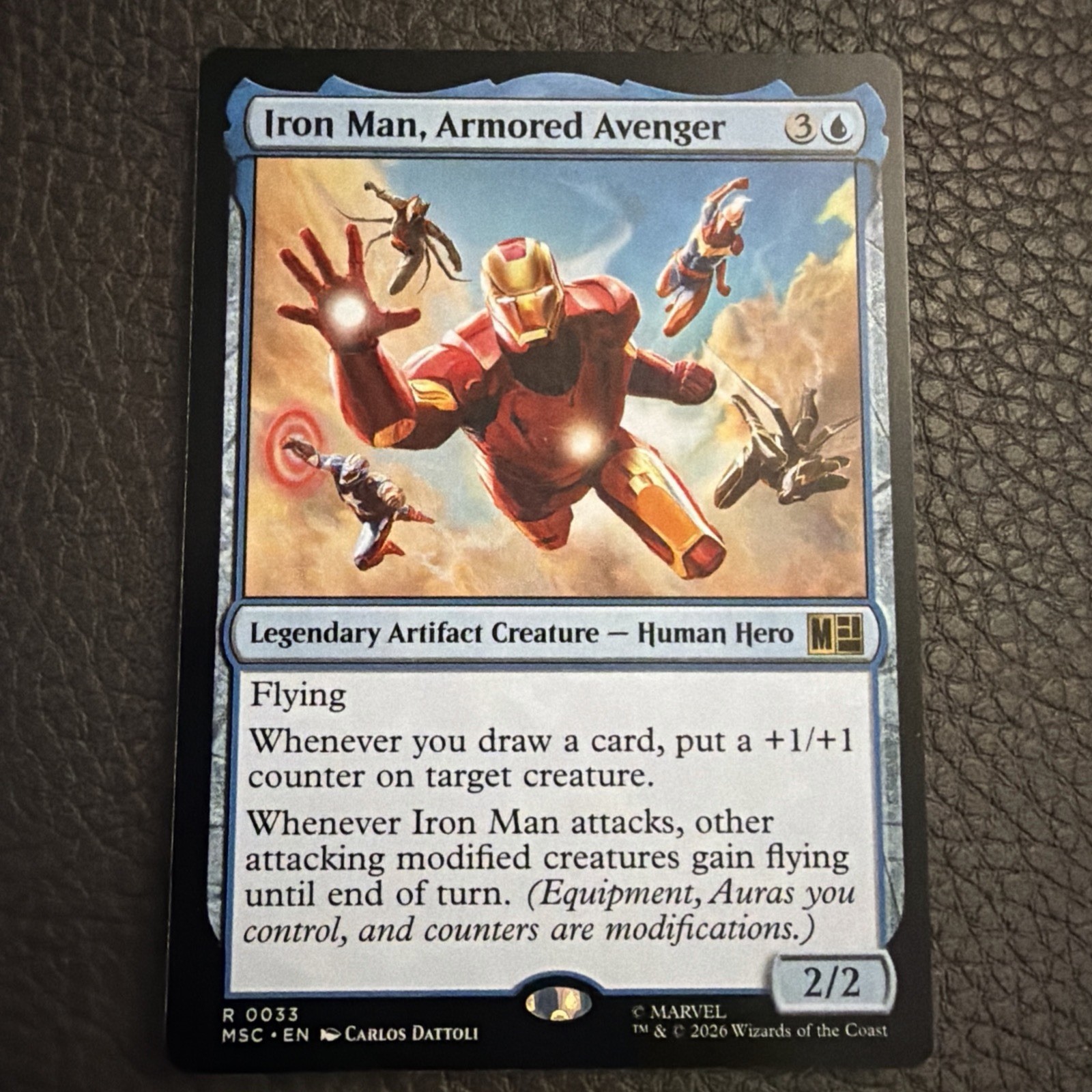 1x Iron Man, Armored Avenger – Commander: Marvel Super Heroes Near Mint – MTG