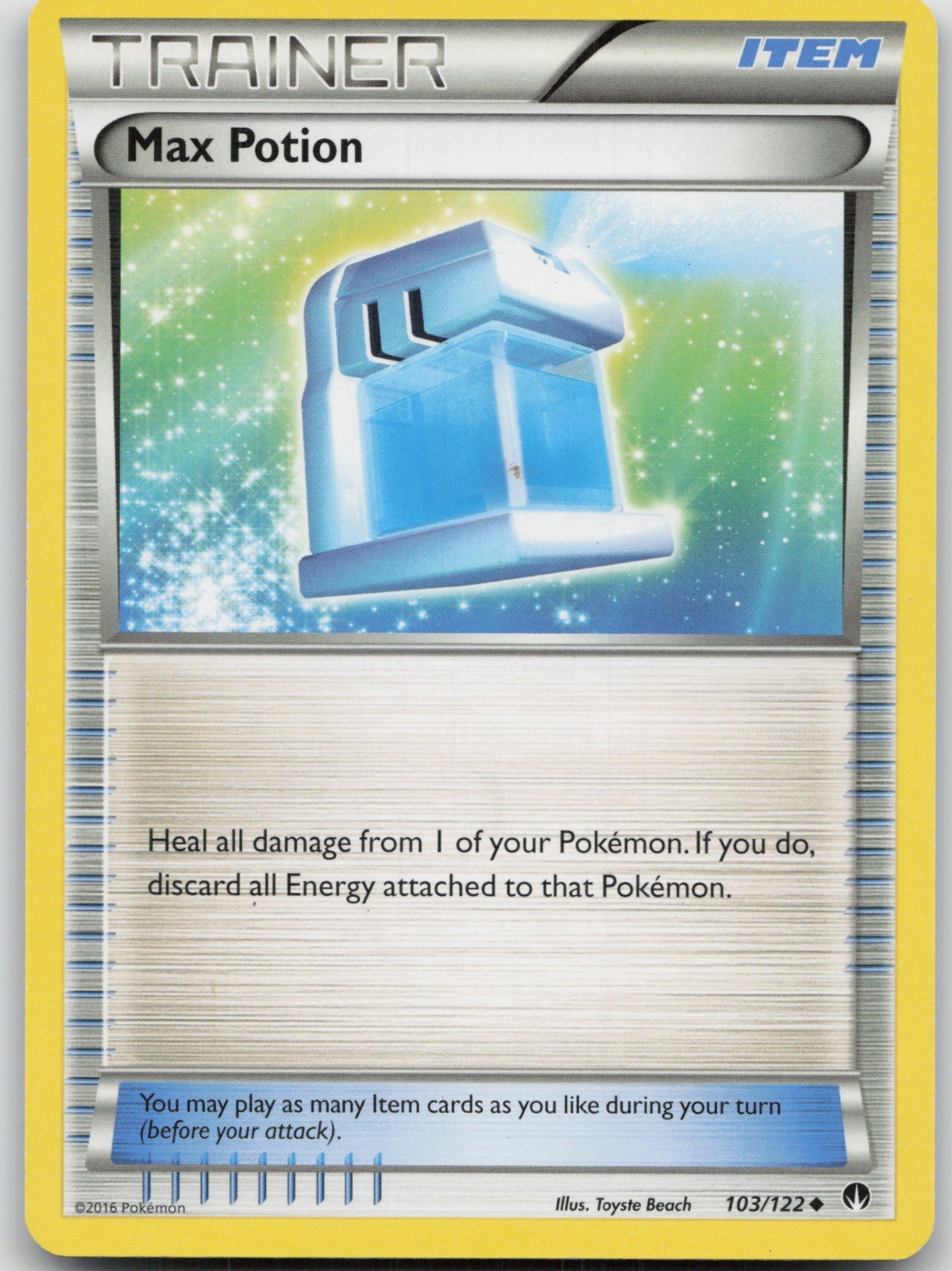 Max Potion Uncommon XY – BREAKpoint 103/122 LP Toyste Beach