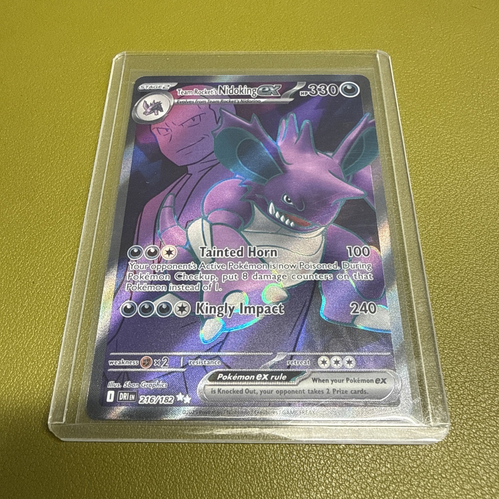 Pokémon TCG Team Rockets Nidoking Korean Glory Of Team Rocket Sv10 116/098 SR