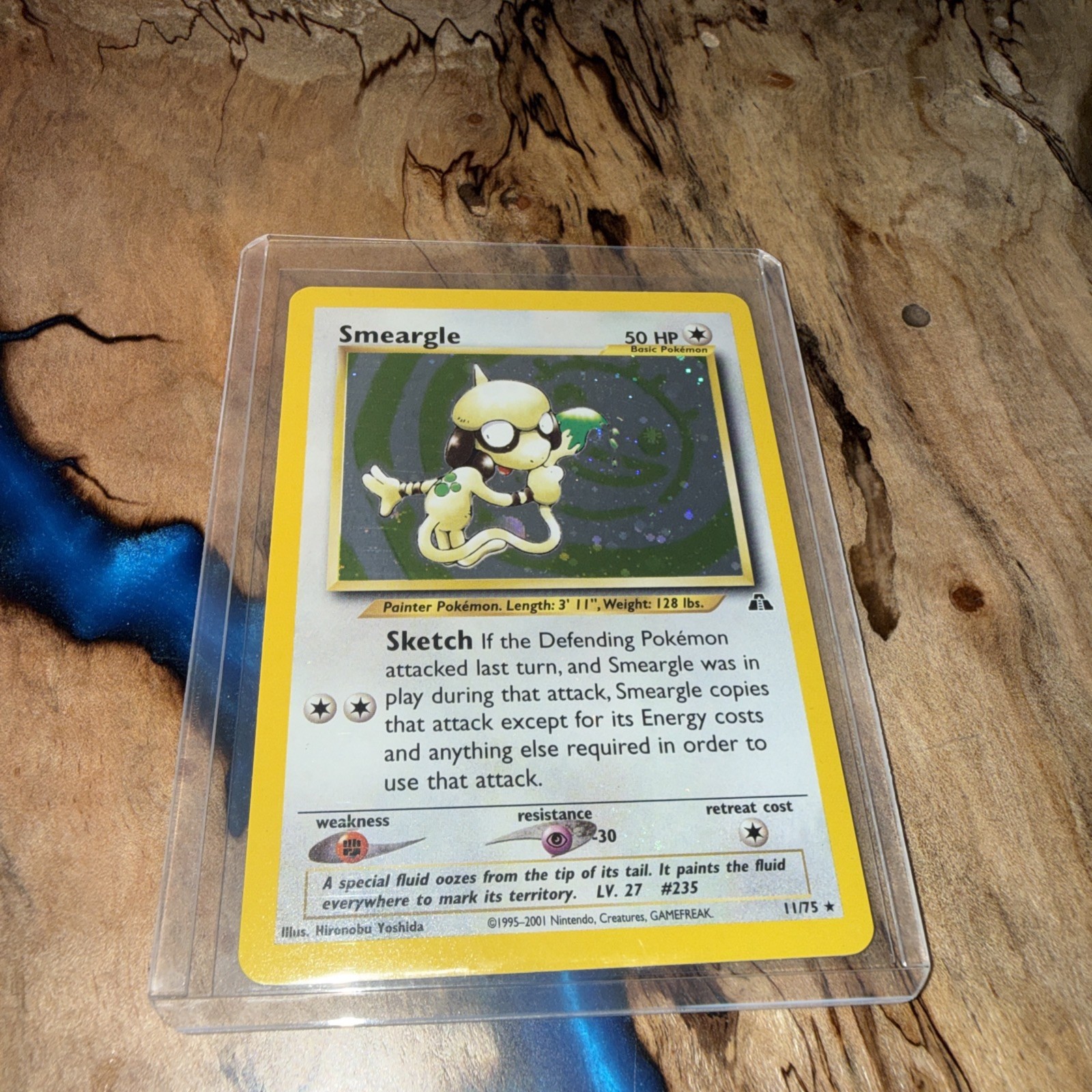 Pokemon Smeargle 11/75 Neo Discovery Holo Rare Unlimited LP SWIRL