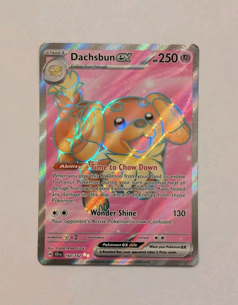 Dachsbun ex 160/142 Full Art Ultra Rare Holo Sv07: Stellar Crown NM