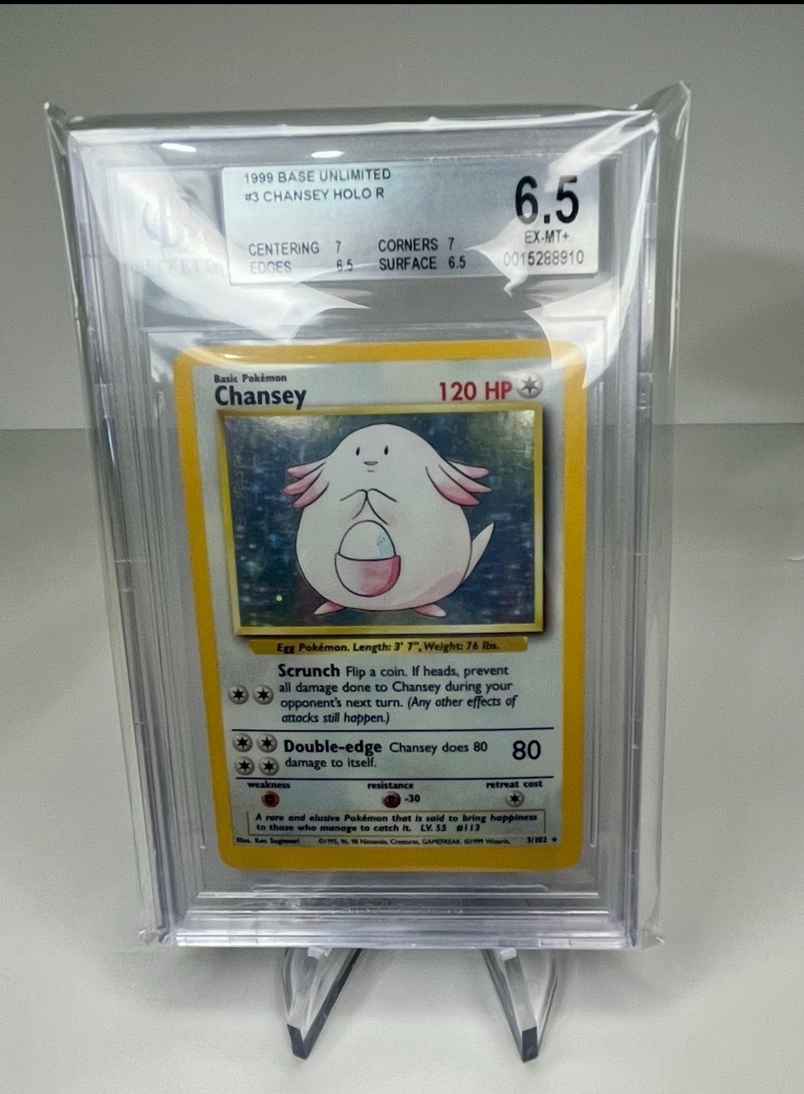 Chansey 003/102 Base Set Holo
