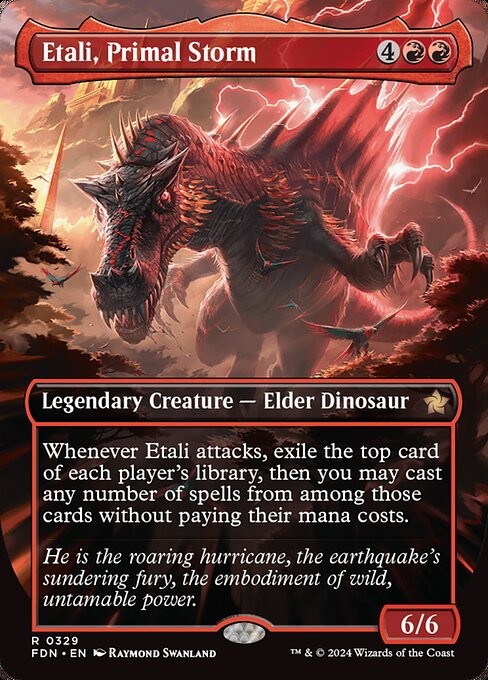 MTG Etali, Primal Storm [FDN][329], (NORMAL, FULL ART, BORDERLESS) (en)