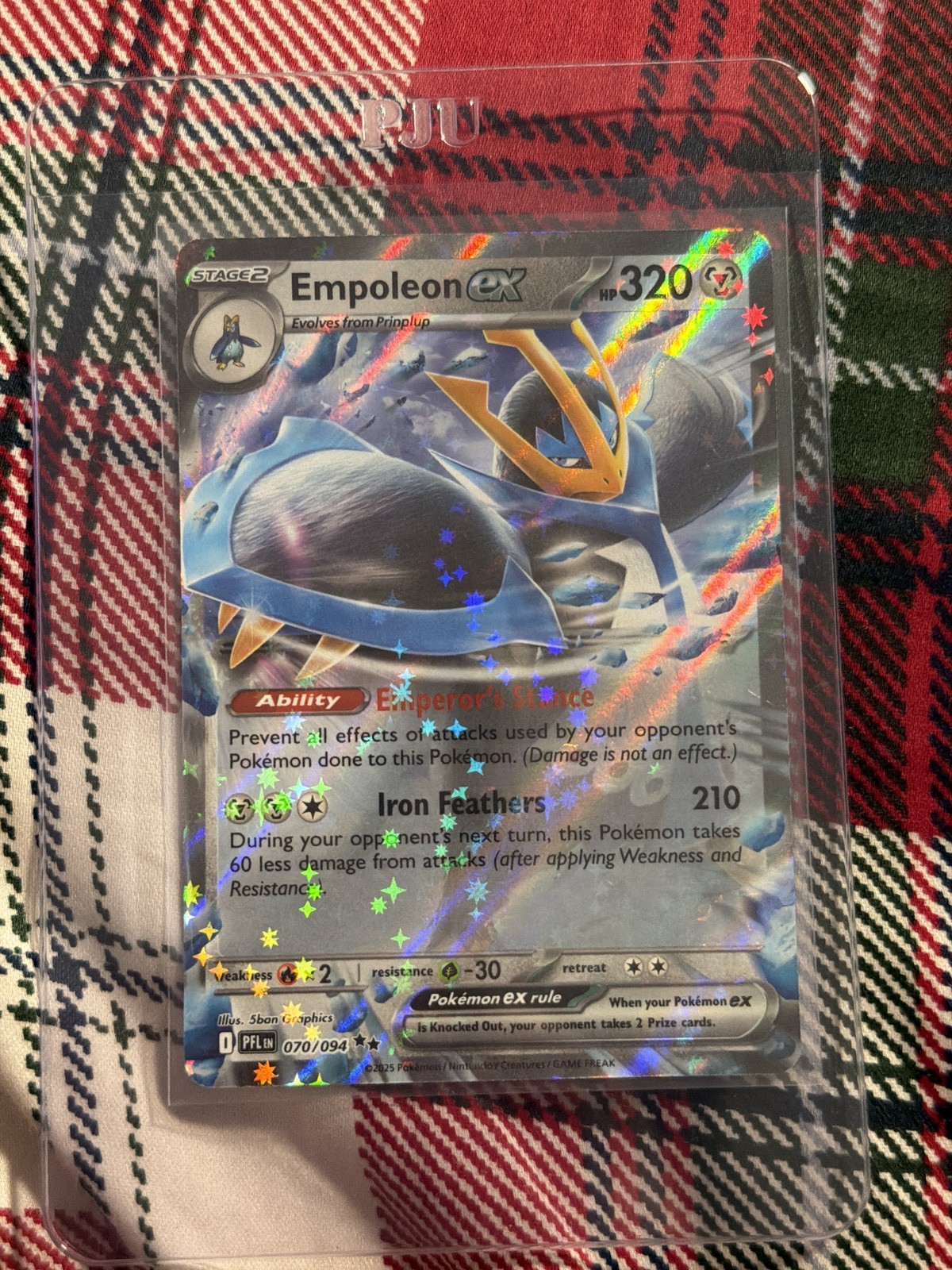 Pokemon Empoleon ex 070 Phantasmal Flames Double rare Holo Near Mint