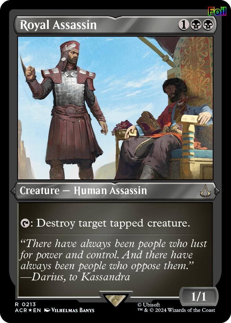Foil Royal Assassin (Foil Etched) – 213 – LP – Universes Beyond: Assassin’s C…