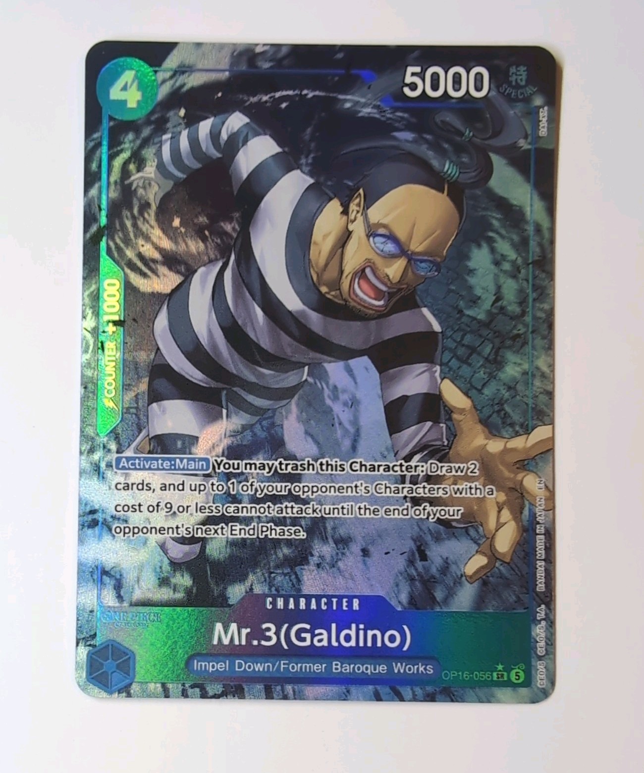 Mr.3 (Galdino) Alternate Art SR-AA (OP16-056) The Time of Battle