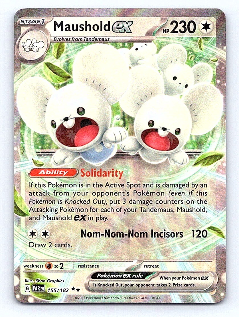 Maushold ex Holo 155/182 SV04: Paradox Rift Double Rare NM