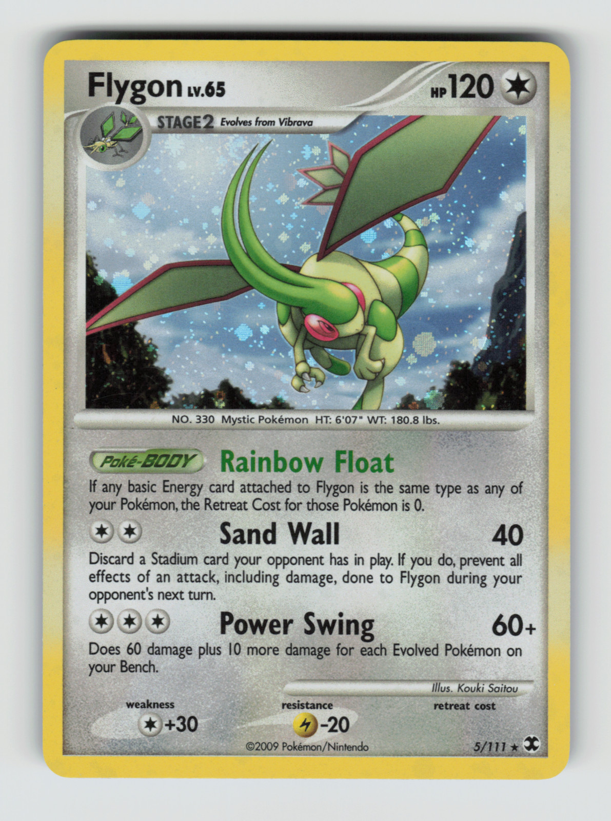 Rising Rivals 5/111 Flygon LV. 65 Holo Rare NM * SWIRL *