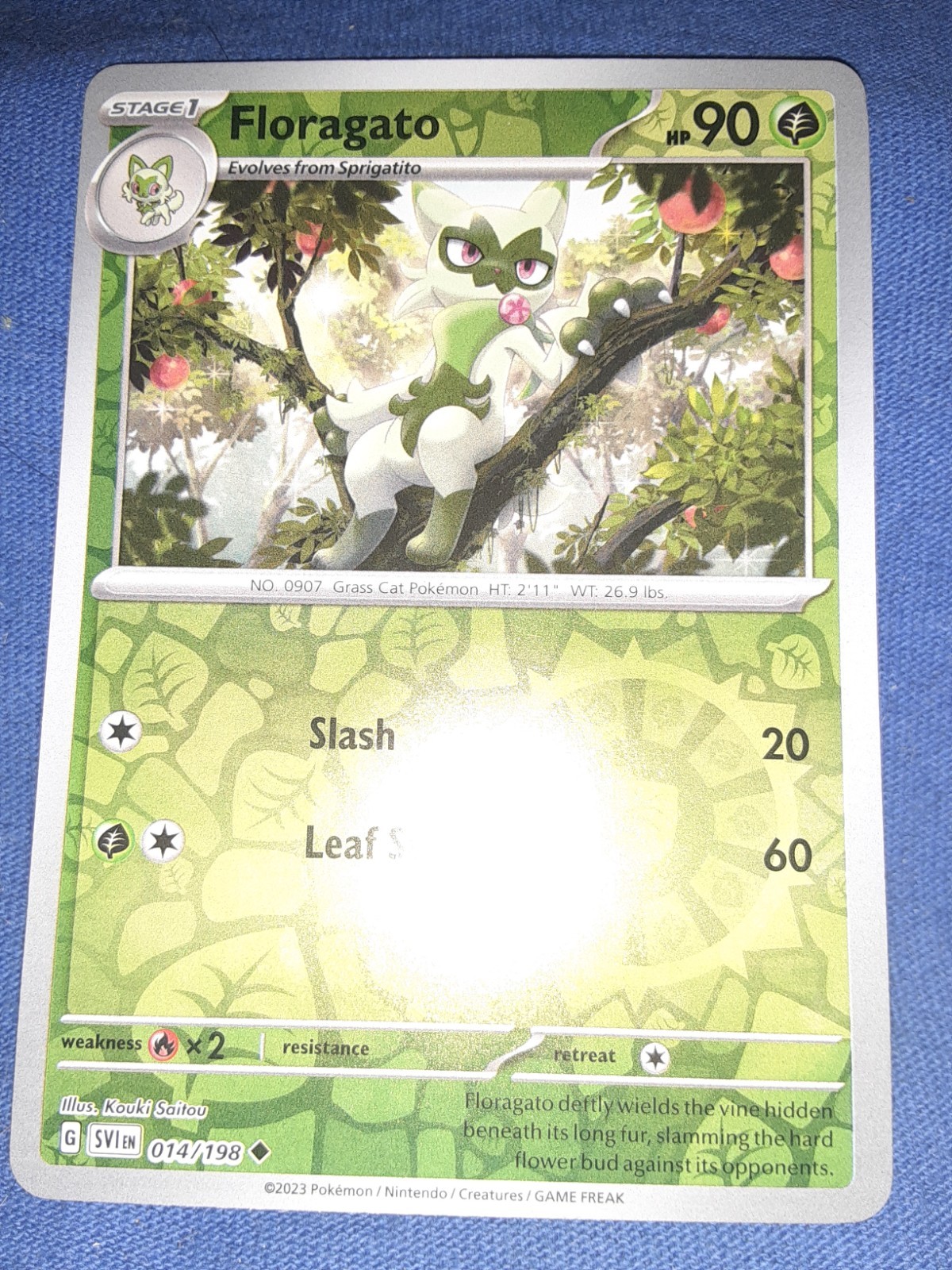 POKEMON REVERSE HOLO FLORAGATO