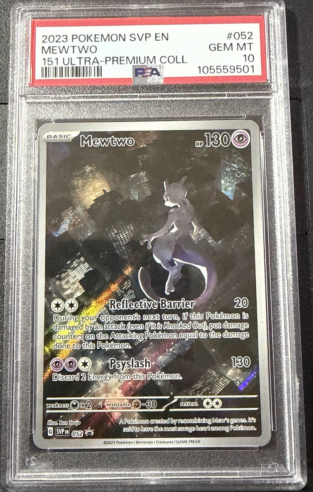 2023 Pokemon SVP 151 Ultra-Premium Collection Promo #52 Mewtwo PSA 10